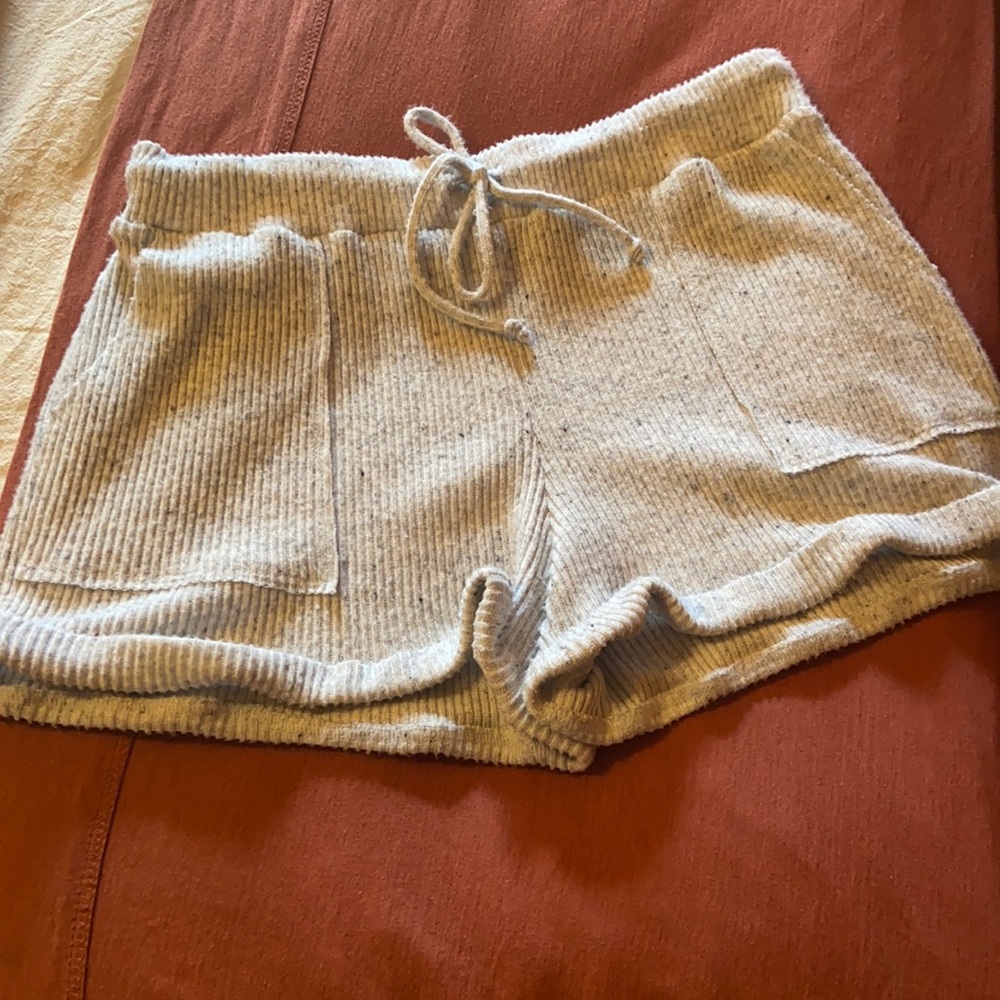 Gibsonlook Grey speckled lounge/sleep shorts